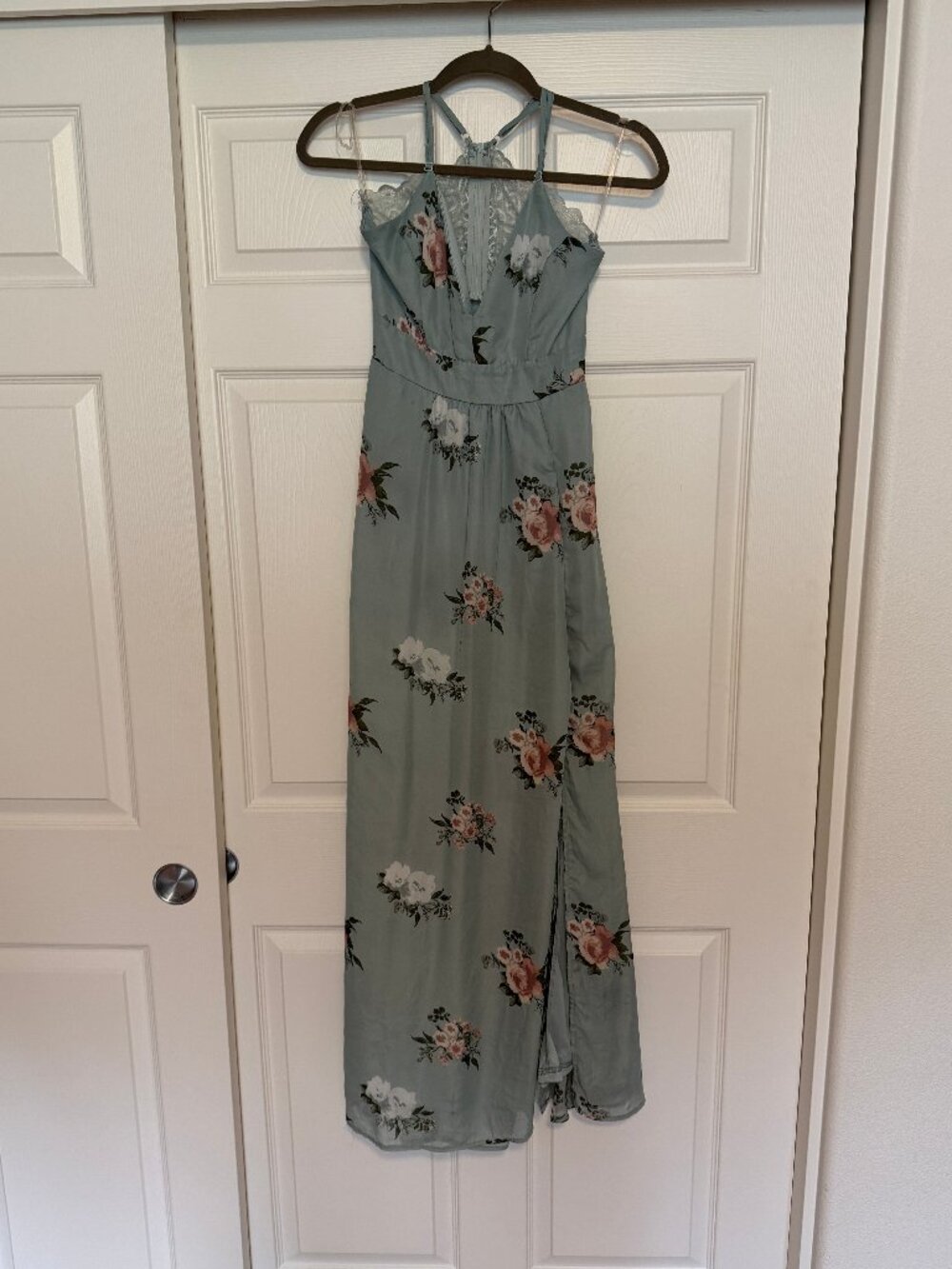 Fourteen Twelve mint green floral maxi dress